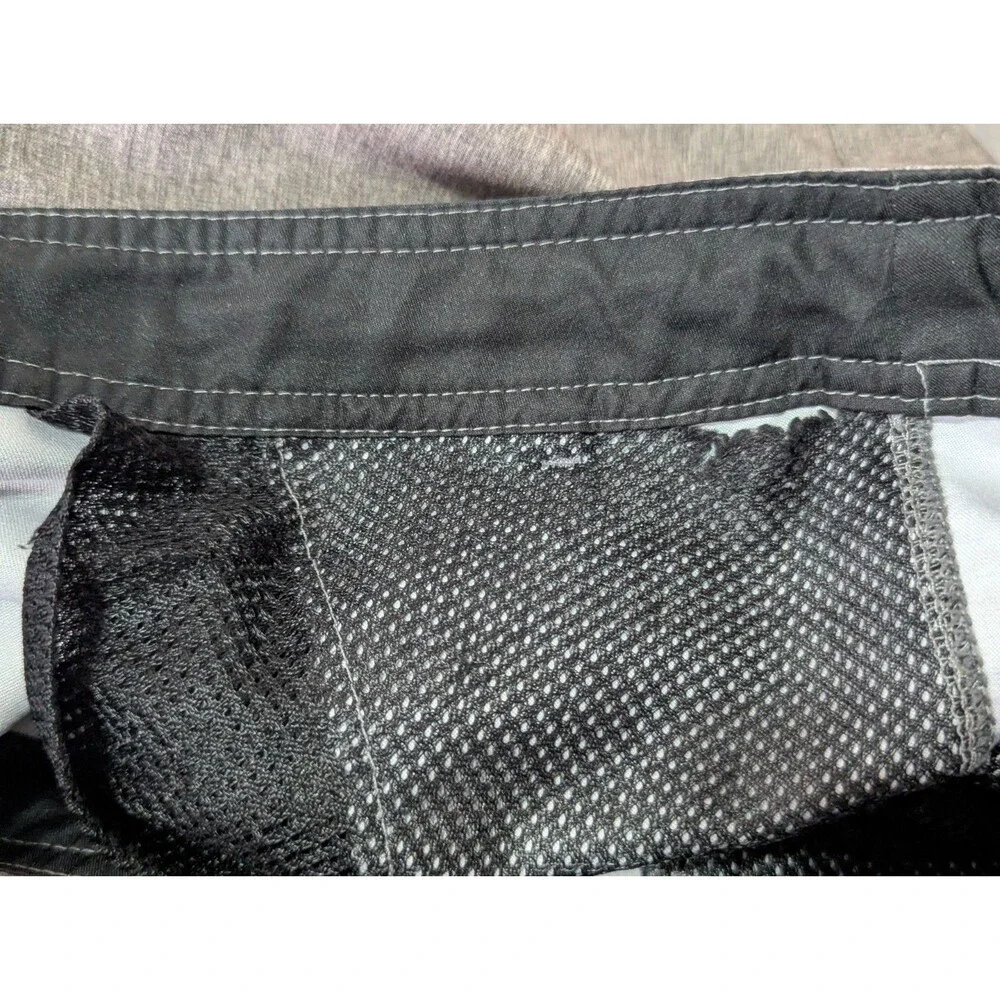 Da Hui Chino Board Shorts Mens 40 Heather Gray Surf Swim Trunks Stretch Logo